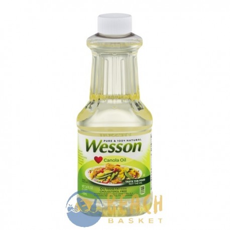 Wesson Pure & 100% Natural Canola Oil