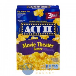 ACT II Microwave Popcorn Movie Theater Butter - 3 CT