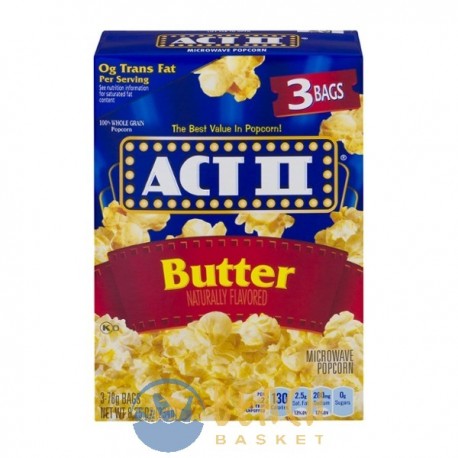 ACT II Microwave Popcorn Butter - 3 CT