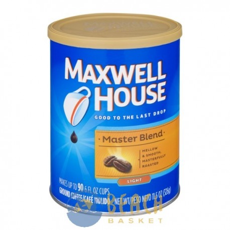 Maxwell House Coffee Grounds Light Roast Master Blend