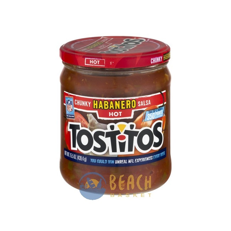 Tostitos Chunky Salsa Habanero HOT Beach Basket Belize