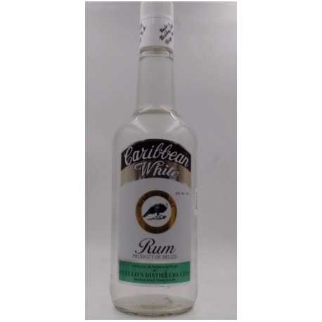 CARIBBEAN WHITE RUM 750ml - Beach Basket Belize