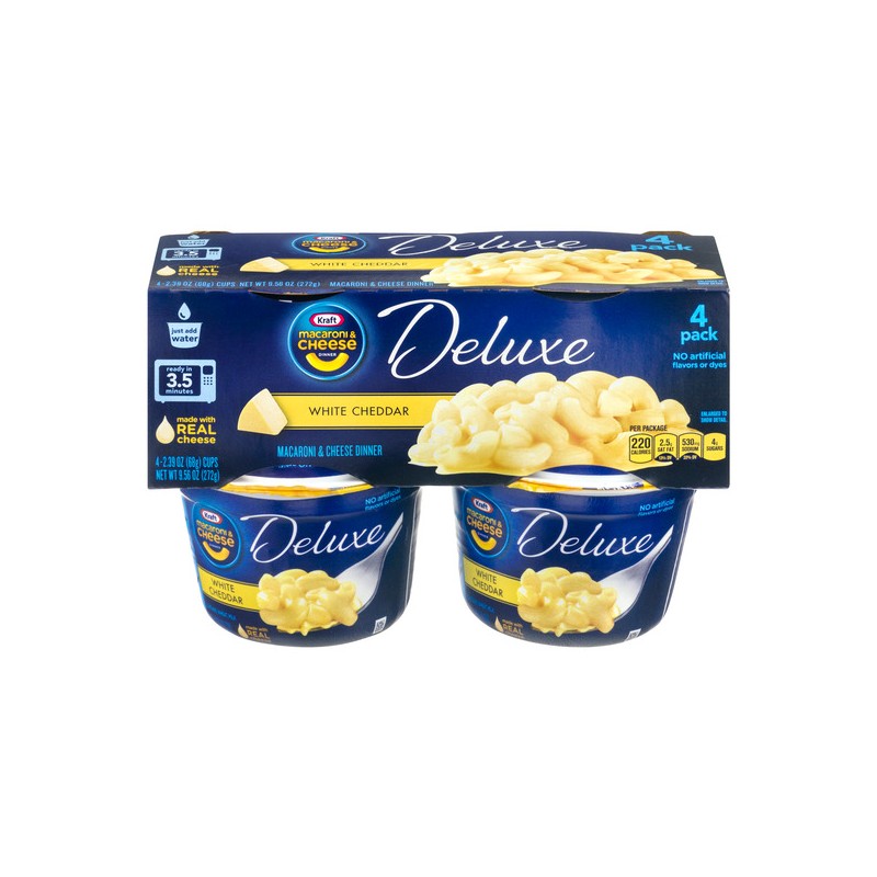 with milk and vinegar cheese made Kraft Cheese  4 & White  Cheddar Deluxe Macaroni PK