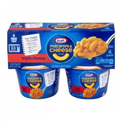 Kraft Macaroni & Cheese Dinner Triple Cheese - 4 PK